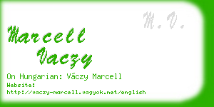 marcell vaczy business card